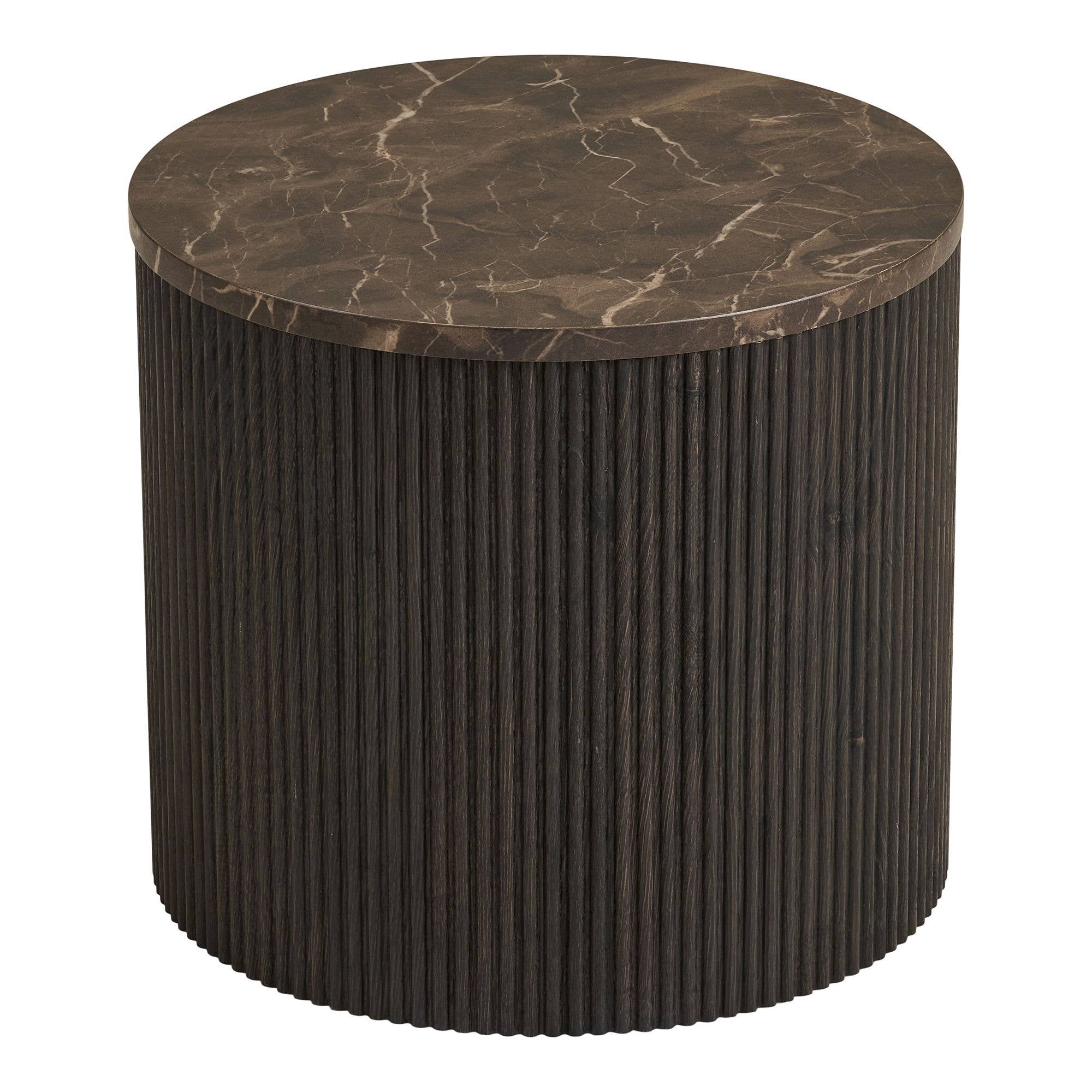Dark Brown Rota Side Table for wholesale on Faire0