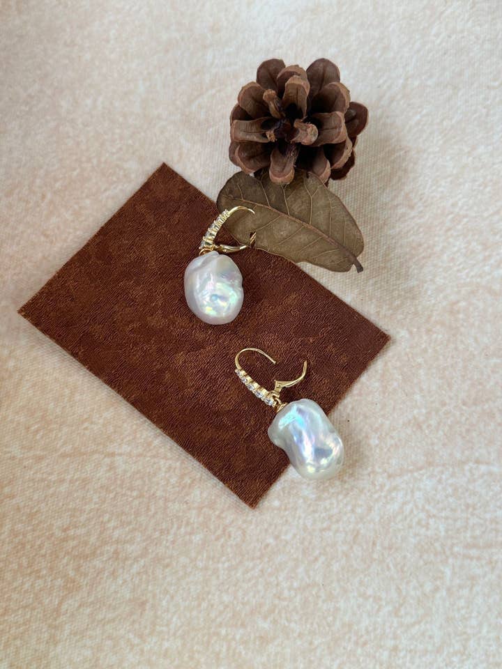 VERA Barok Perle Dråbe Øreringe for engroshandel hos ZEN&CO Studio