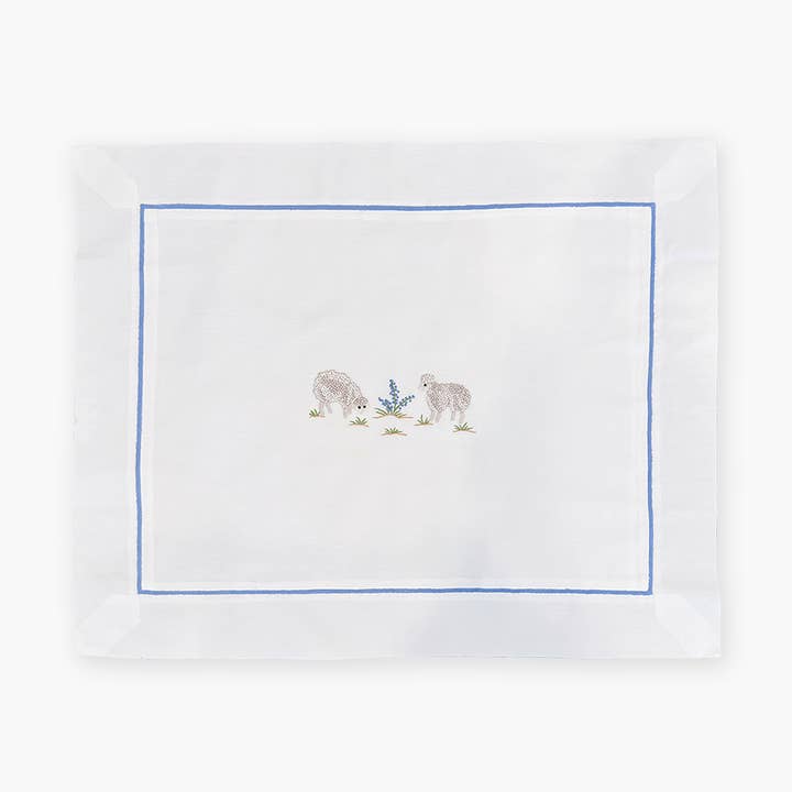 Anne Neilson Home – wholesale Throw/decorative pillow – Blue Sheep Pillow0