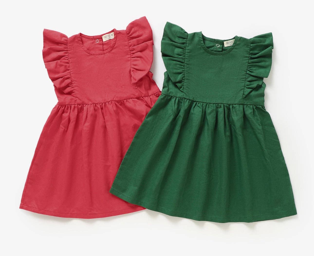 Forest Green The Holly Dress -Forest Green-Organic Linen sleeveless dress for wholesale on Faire4