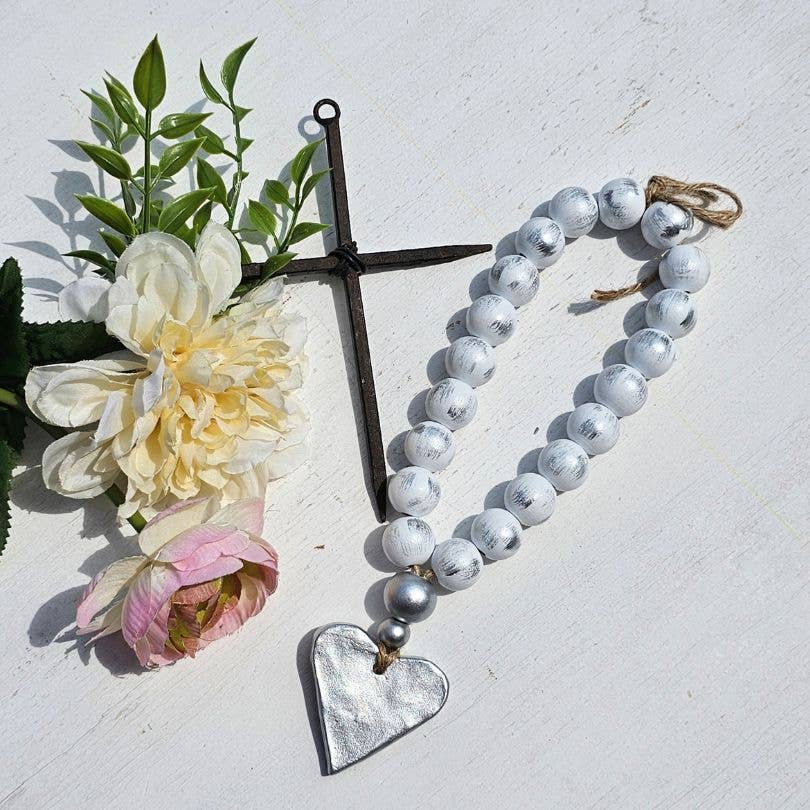 Let There be Light, Inc - Vendita all&#x27;ingrosso Decorazioni da tavolo - Perlina Blessing, 20 mm, in legno massello e resina, 30,5 cm, decorazione per auto o casa8