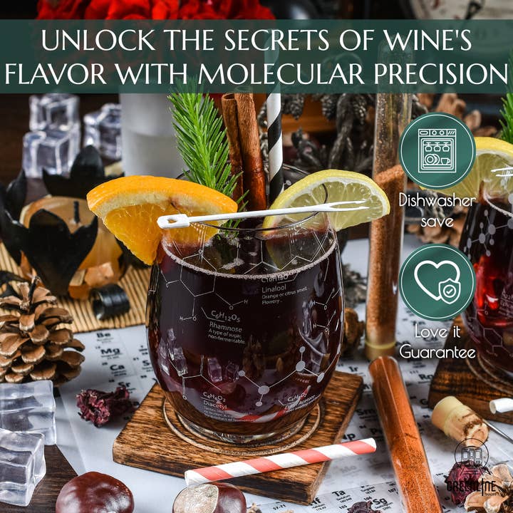 Greenline Goods - Wholesale Wine Glass - Science of Wine Etched Wine Glass4