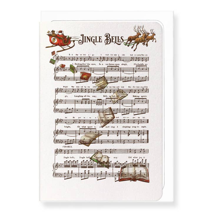 JINGLE BELLS BOOKS: Victorian Greeting Card for wholesale by Ezen Trade