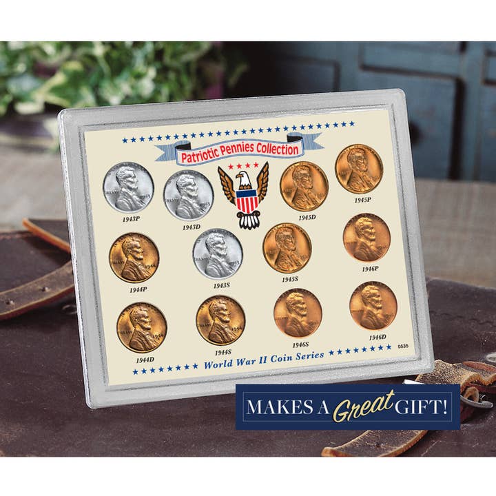 American Coin Treasures - Wholesale Keepsake Coin/Token - Patriotic Pennies Collection In Sealed Acrylic Display Case2