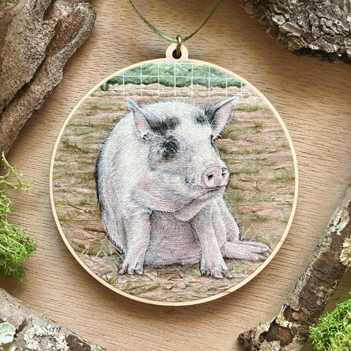 Pig Ornament for wholesale by Rachael Bee Artwork