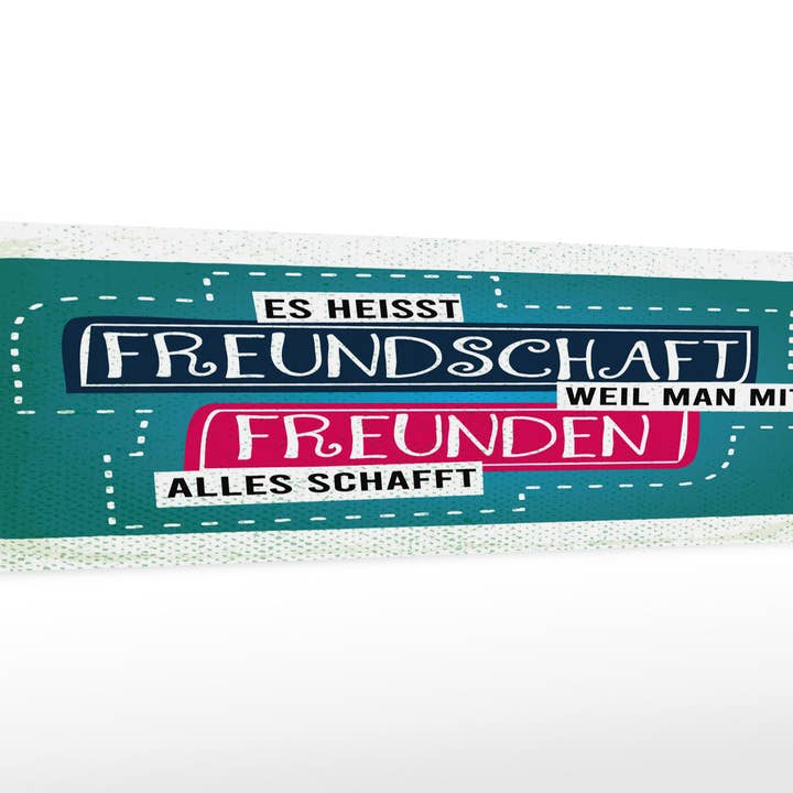 Insegna in legno 46x10 perché con gli amici si riesce a fare tutto decorazione per la vendita all'ingrosso da parte di Femer