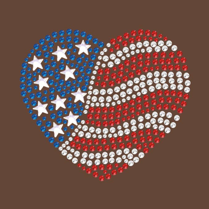 # 2 Patriotic Heart Women's T-shirt for wholesale by Dog in the Closet