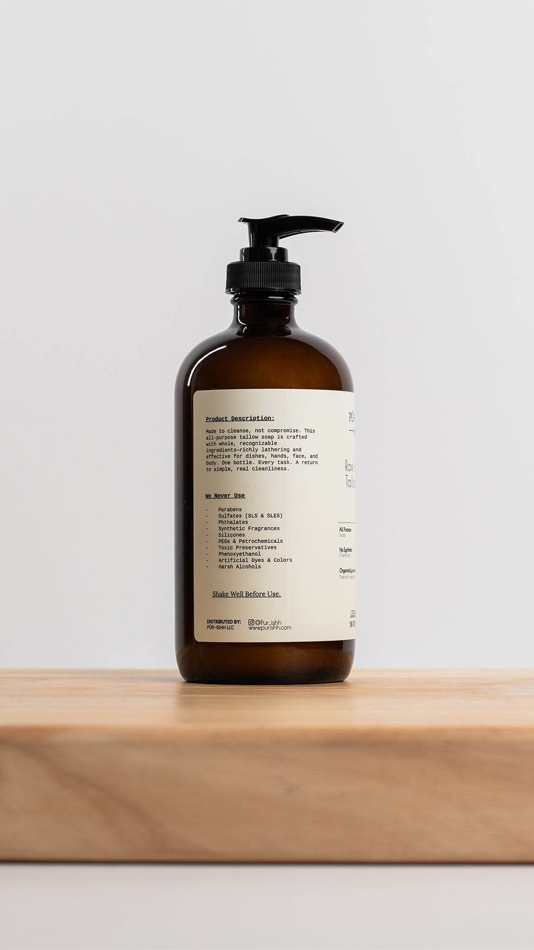 Pur-Ishh - Wholesale Bar Soap - Raw Elements Tallow Soap (Lemongrass)3