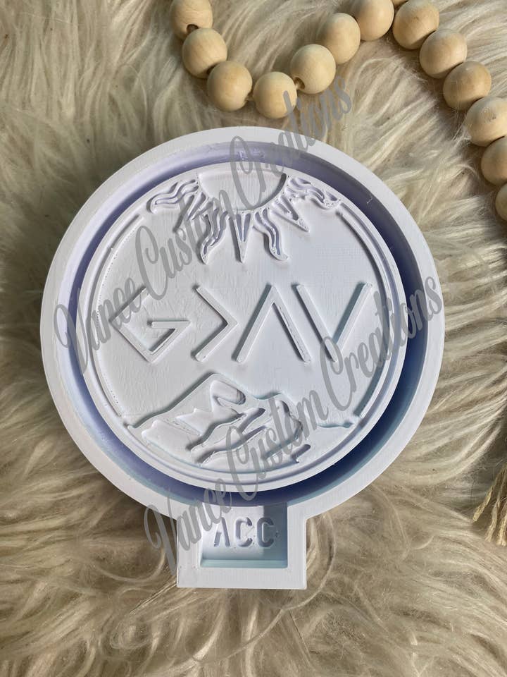 Dios es un molde más grande y fresco para venta al por mayor de Vance Custom Creations