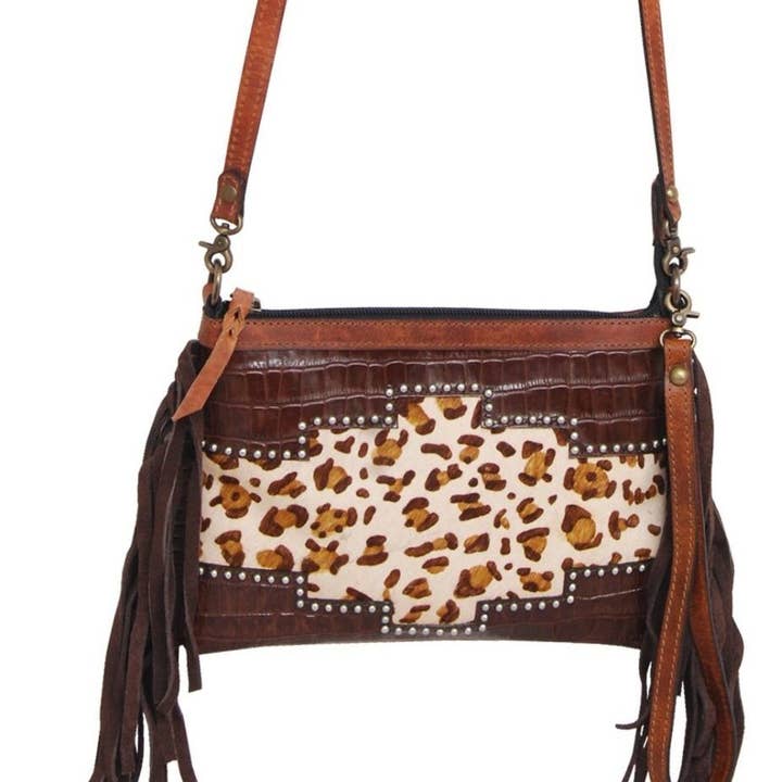 Leopard Western Crossbody Bag for wholesale by Rafter T Ranch Company