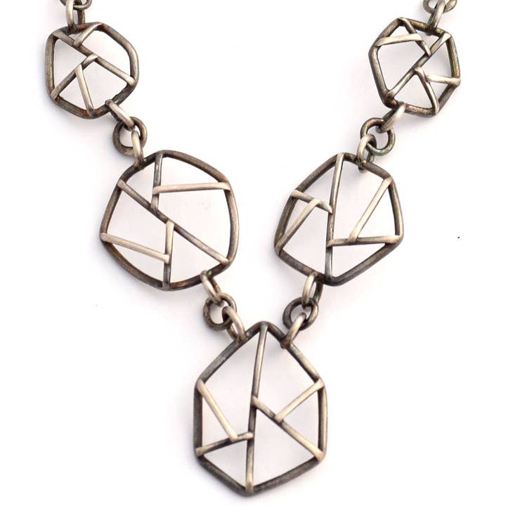 Small Fractured Statement Necklace for wholesale by Erin Austin Design
