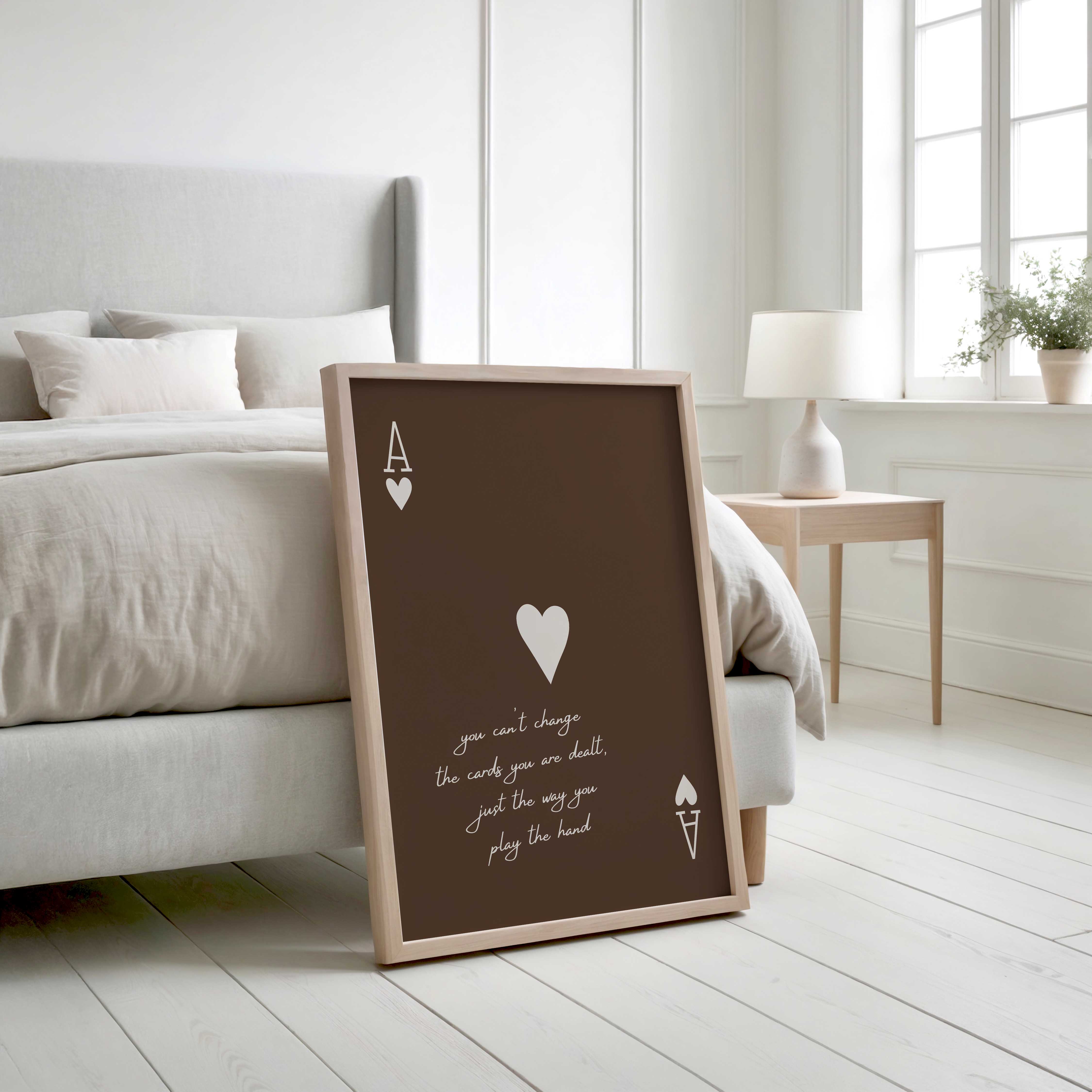 D'LUXE PRINTS - Wholesale Poster - The Cards You Are Dealt Print Brown/Gold13