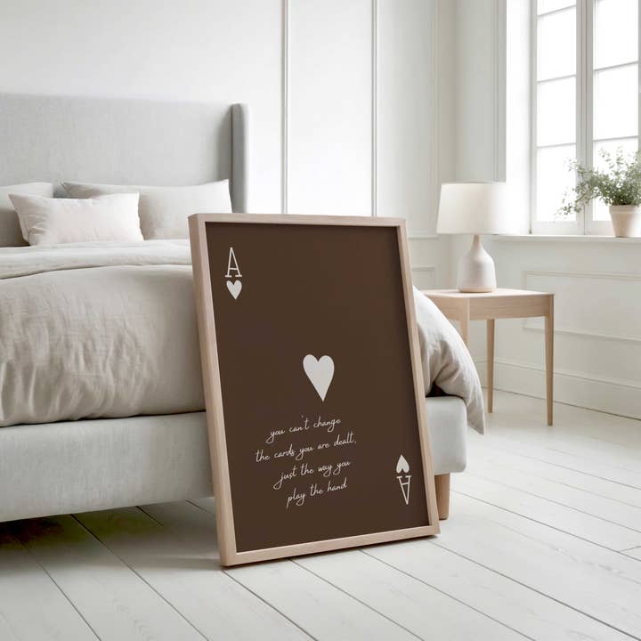 D'LUXE PRINTS - Wholesale Poster - The Cards You Are Dealt Print Brown/Gold13