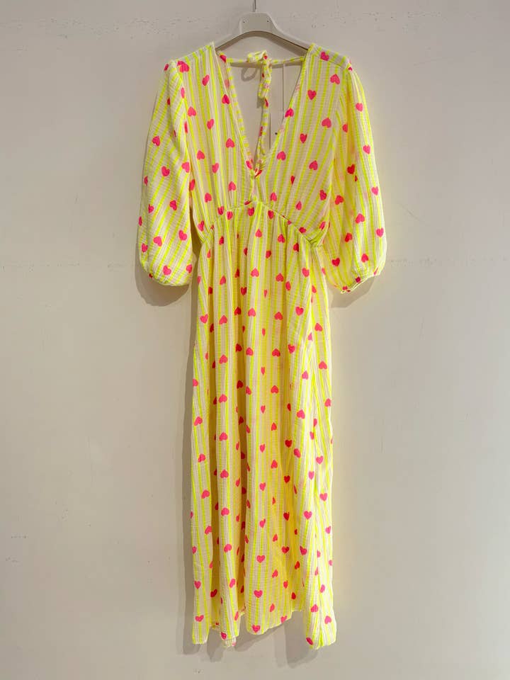 NOELINE – wholesale Dress – Women's – Printed cotton gauze dress 2394-HEART16