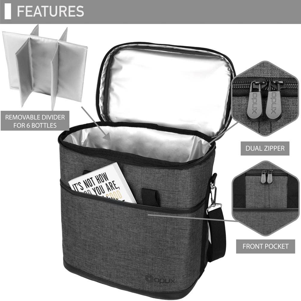 OPUX - Wholesale Wine Tote - 6 Bottle Wine Carrier Bag5