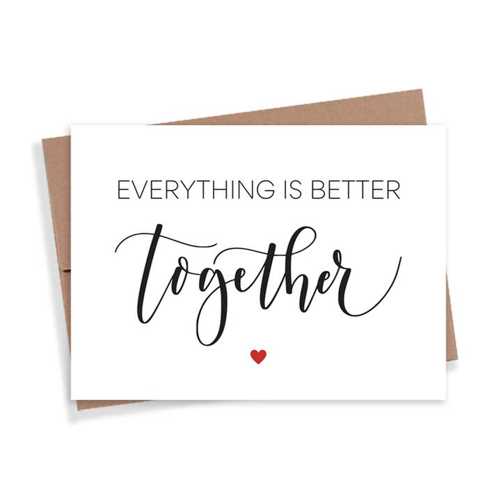 Expression Design Co - Wholesale Love Card - Better Together Card