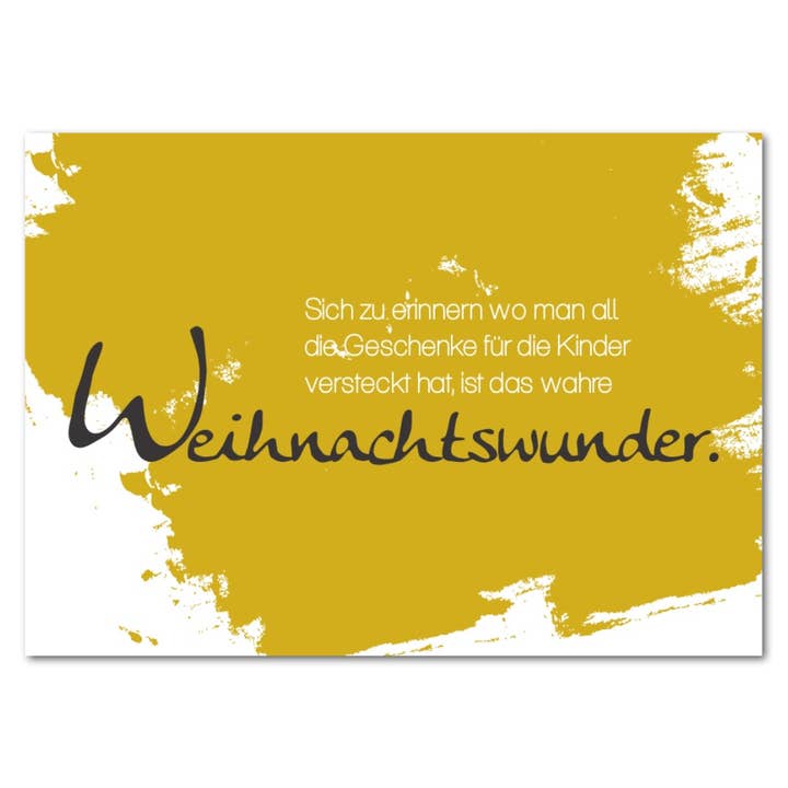 Rabenmütter Verlag UG - Wholesale Christmas Card - Postcard “Weihnachtswunder” - Weihnachten