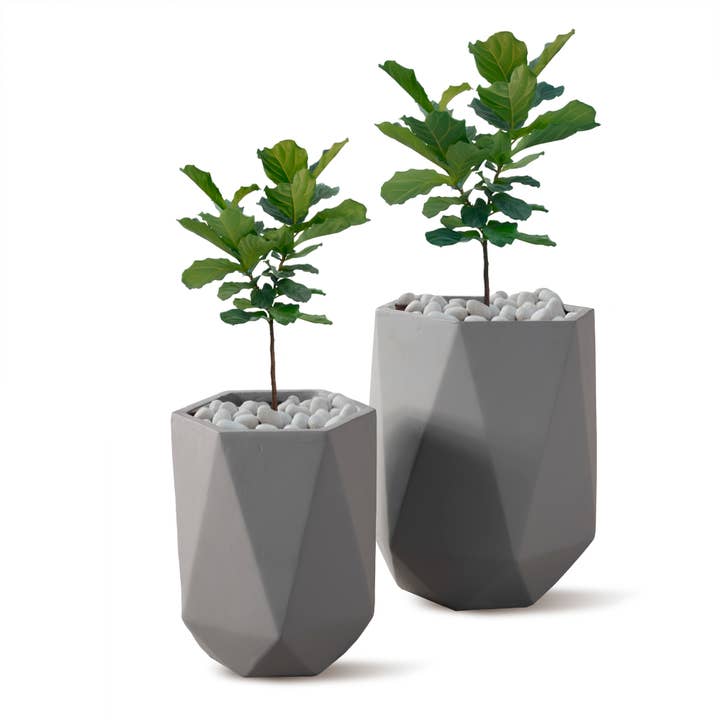 Cubic Outdoor Planter for wholesale by River Art Stone