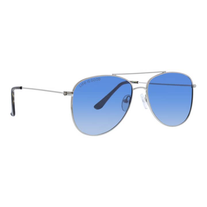 Lunettes de soleil polarisées bleu doré pour la vente par Life is Good Eyewear