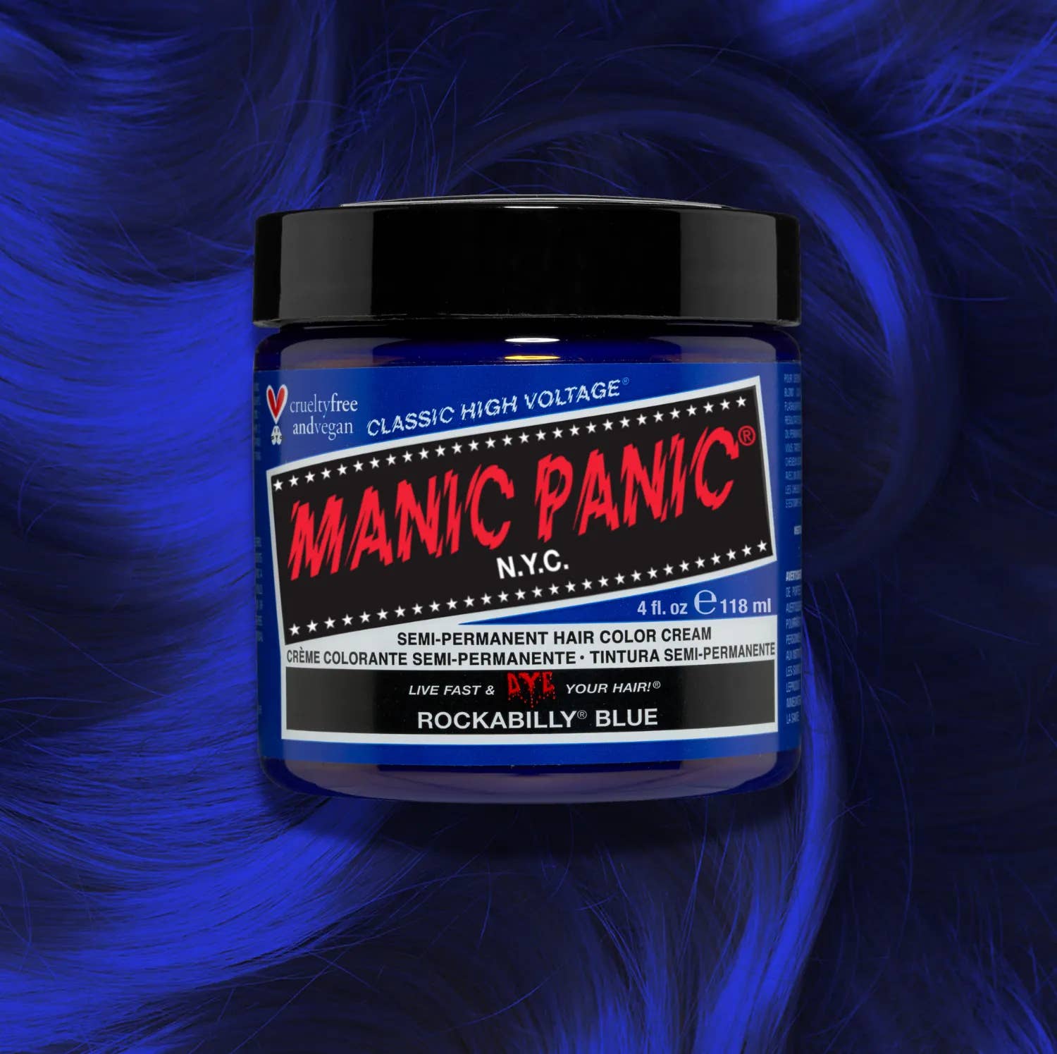 Manic Panic - Wholesale Hair Dye - Rockabilly® Blue - Classic High Voltage®