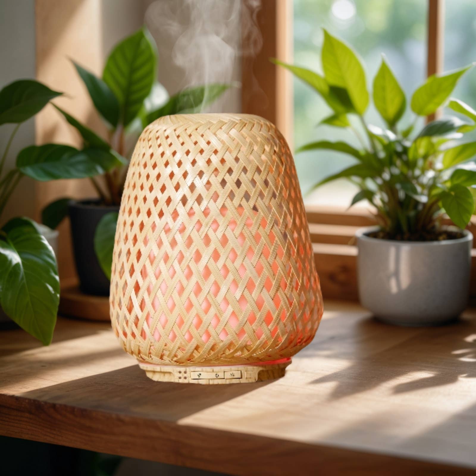 Zen'Arôme - Wholesale Electronic Diffuser - Olaki Natural Woven Bamboo Essential Oil Diffuser