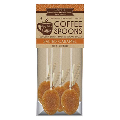 Melville Candy Company - Wholesale Hot Cocoa Spoon - Salted Caramel Coffee Spoons