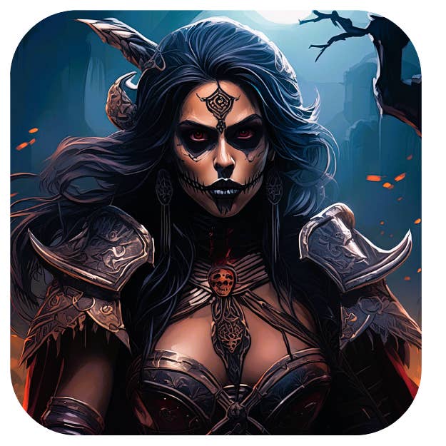 Halloween Coaster: Huntress for wholesale by Ron Knight Entertainment, LLC