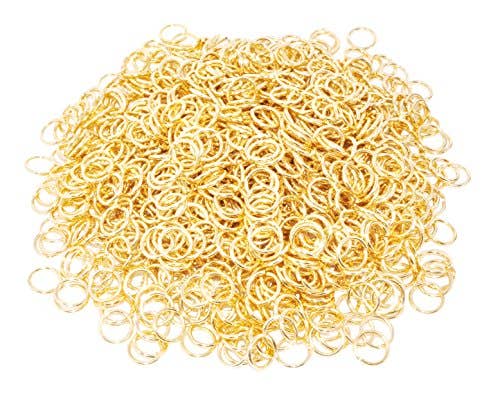 Mandala Crafts – Großhandel Bastelzubehör – Chainmail Ring Chain Maille Jump Ring, offene Aluminiumfarbe9