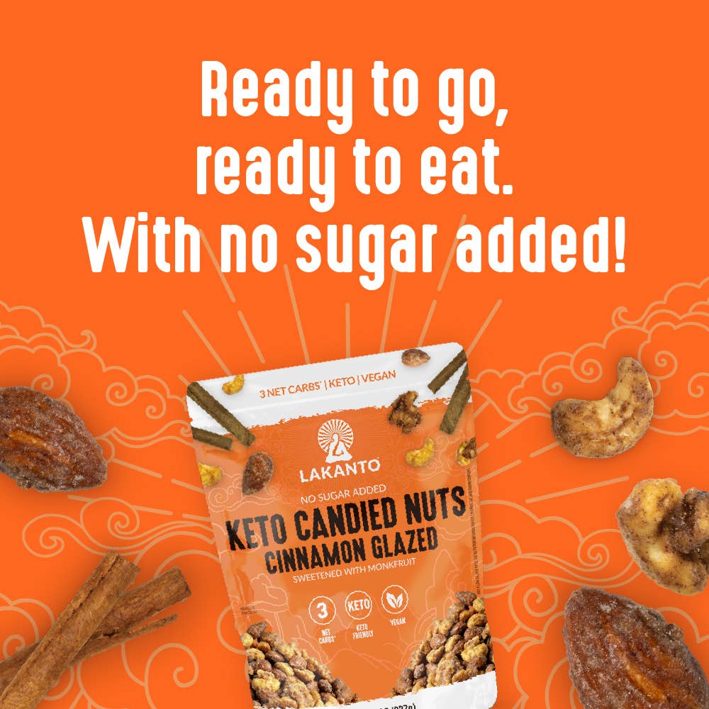 Lakanto - Wholesale Nuts - Lakanto Candied Nuts - Cinnamon Glazed - No Sugar Added2