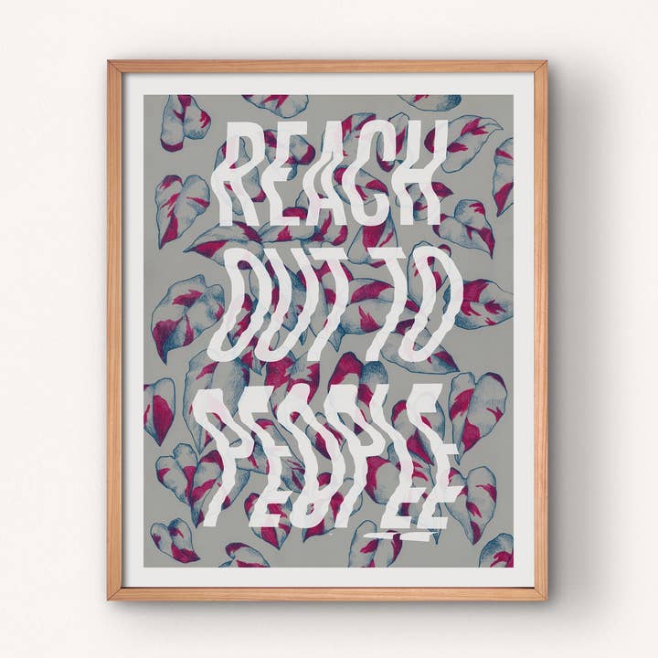 Menschen erreichen Drucken für den Großhandel von Lauren Denitzio Art & Illustration