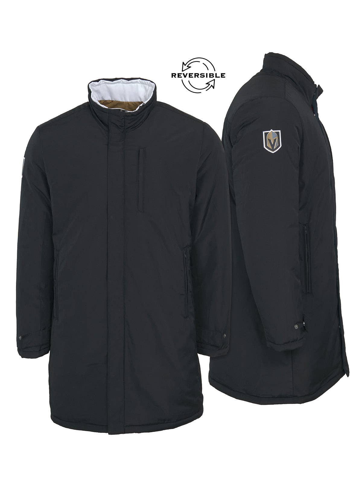 FE - Wholesale Jacket - Men's - Vegas Golden Knights Reversible Parka Jacket1