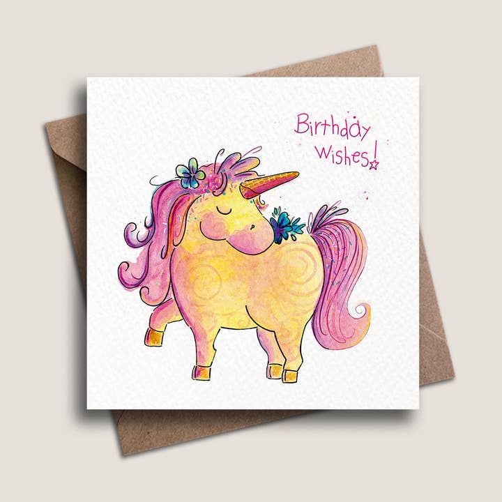 Deseos de cumpleaños de Uni-Cone para venta al por mayor de PrettyLittleScribbles