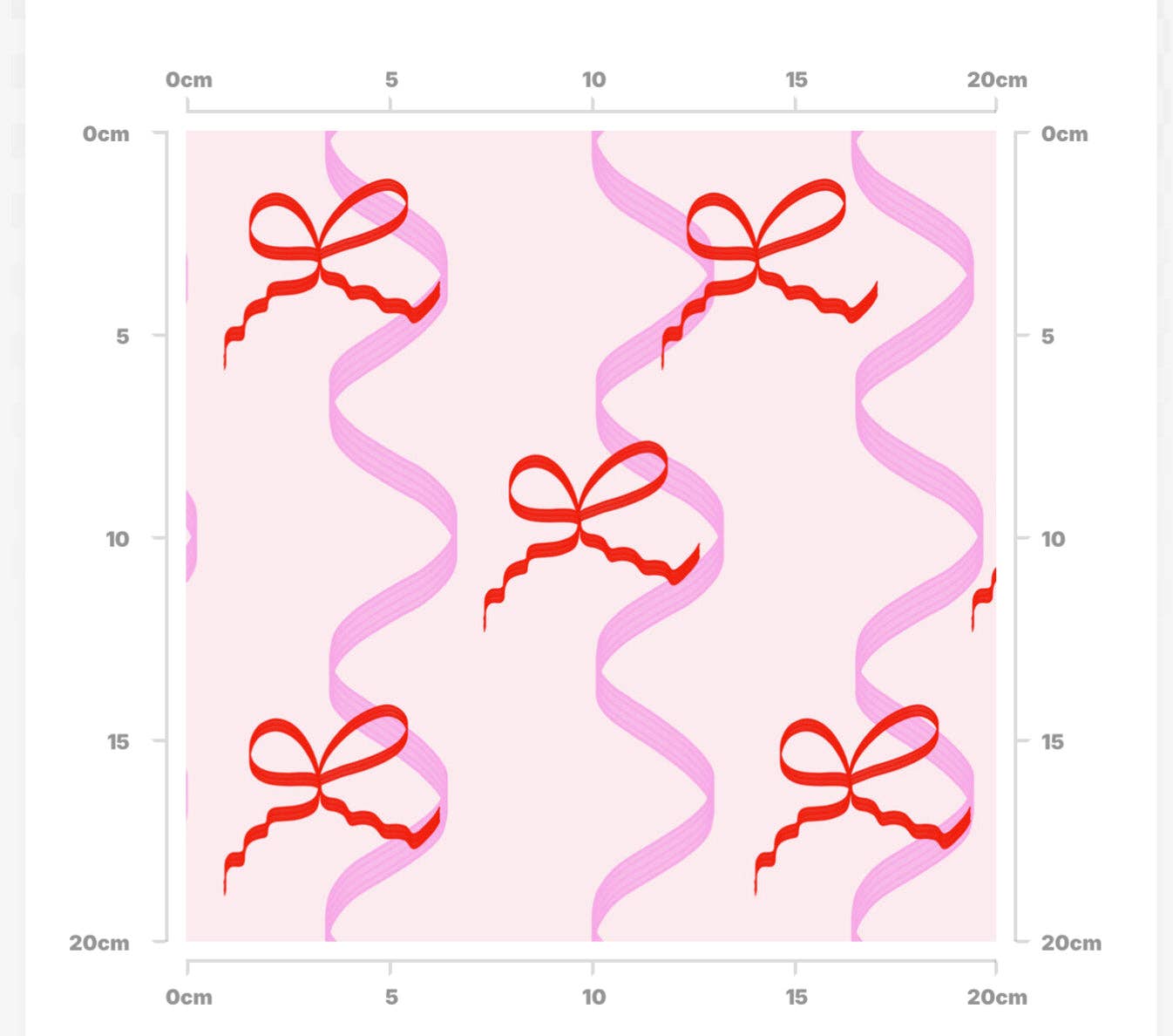 Sorbet Dreams – wholesale Fabric – ‘Mad about the Bows’ fabric with bows and ribbons in pink and red2