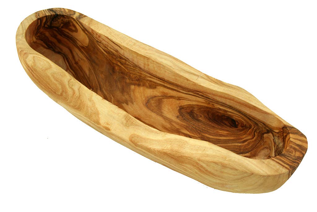 olivenholz-erleben - Wholesale Decorative Plate/Dish/Bowl - bread bowl approx. 25 - 34 cm6