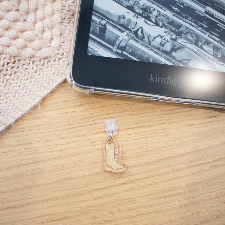 Cowboy Boot - USB-C Charm for wholesale by Little Inklings LTD