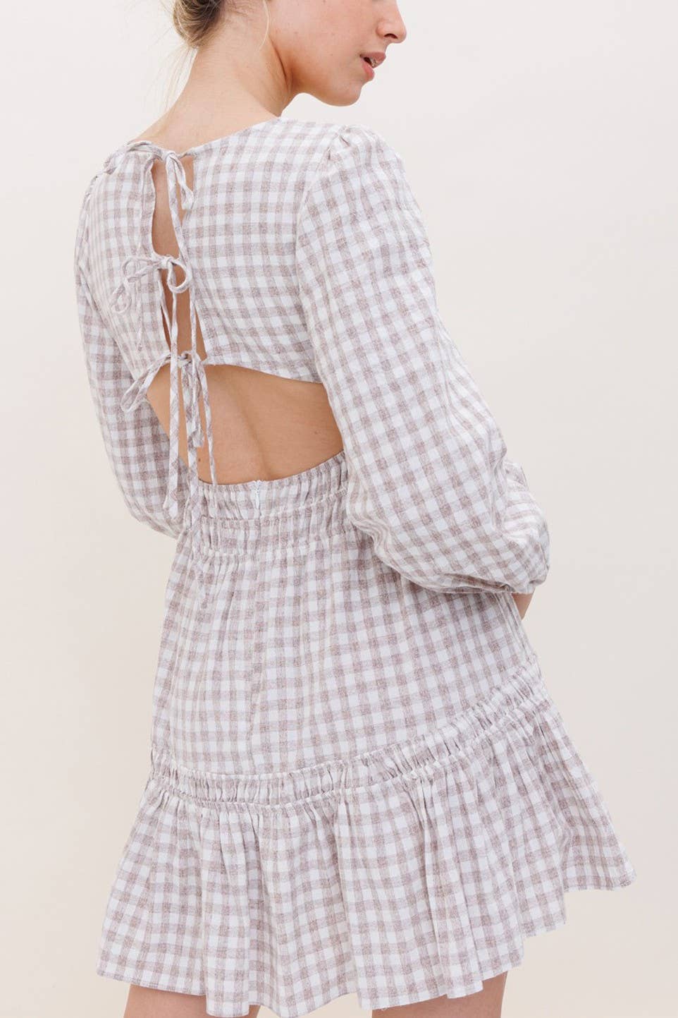 Hersy - Wholesale Dress - Women's - THE GINGHAM GARDEN DRESS - HD004015
