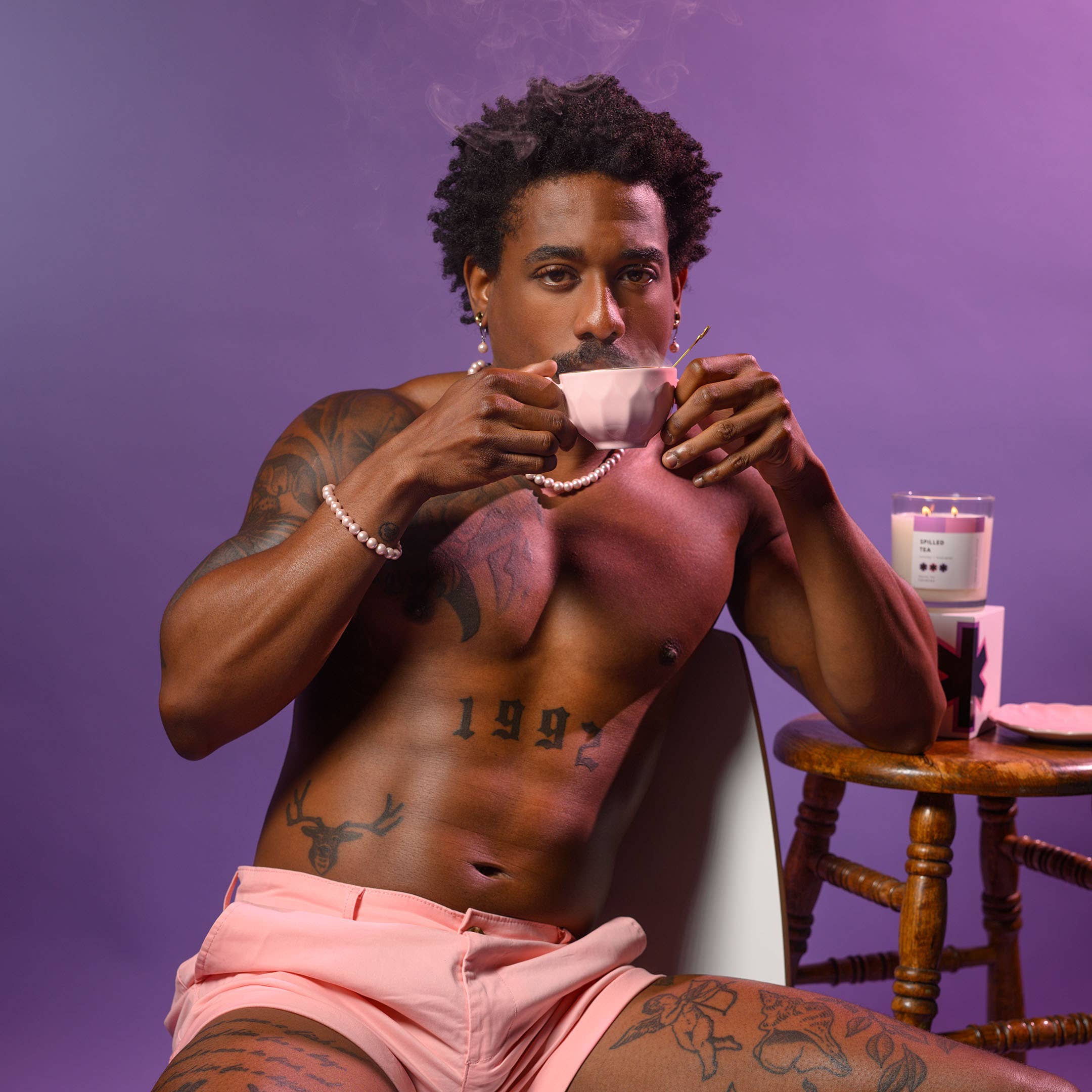 Regular Ass Candles - Wholesale Novelty Candle - Spilled Tea, Lavender + Eucalyptus 11oz Luxury Candle2