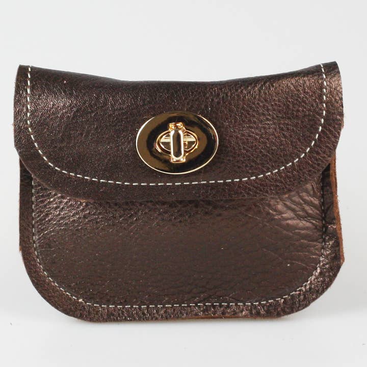 Zina Kao Exclusives - Vendita all'ingrosso Portafogli - Donna - I portafogli in pelle metallizzata Turnlock: 3 taglie!10