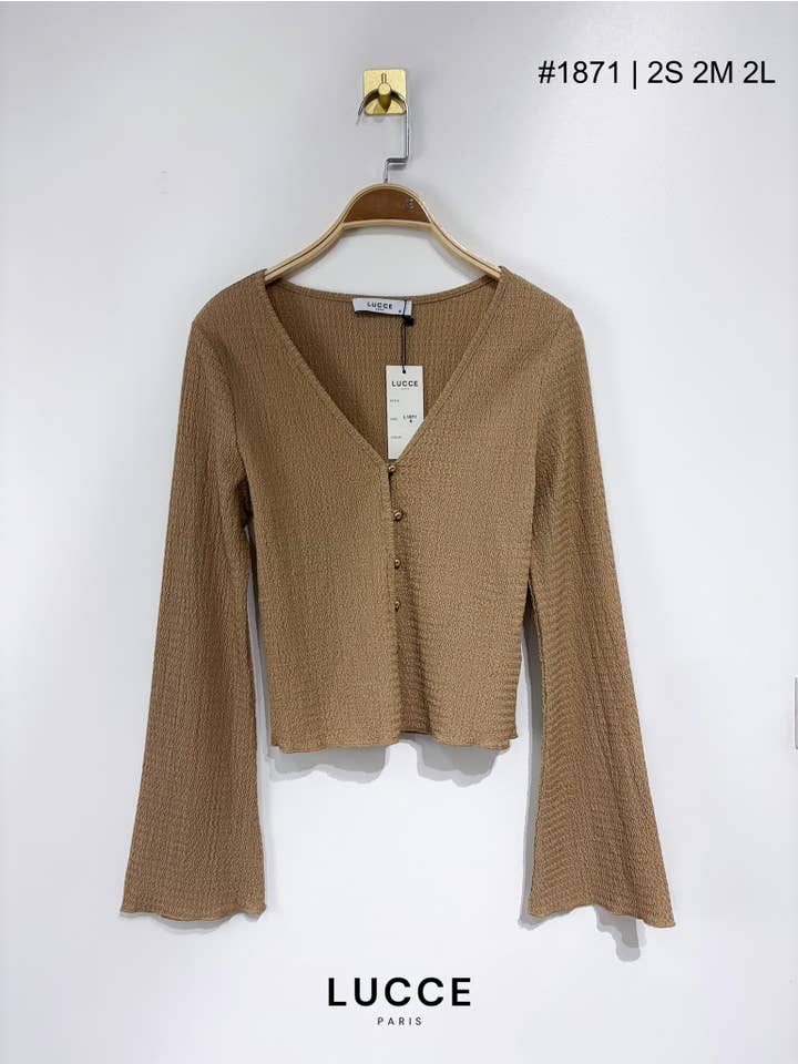 LUCCE - Wholesale Knit Top - Women's - Textured top - TP18711