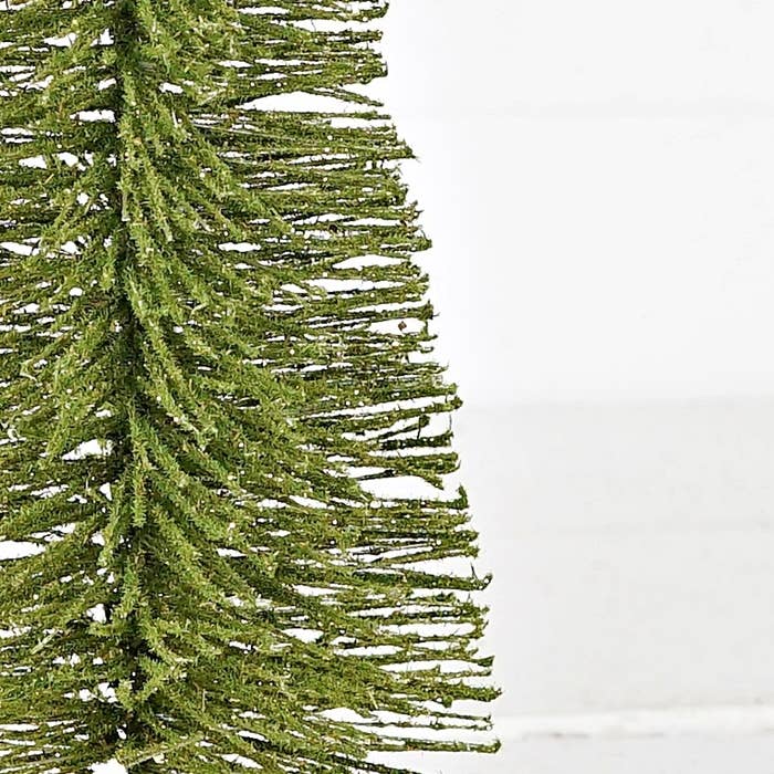 Impressive Enterprises, Inc. - Wholesale Christmas Decoration - M10273B- 14inH Mossy Bottle Brush Pine Tree