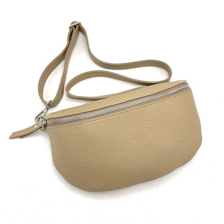 Suie Valentini srl - Vendita all'ingrosso Borsa a tracolla - Donna - Marsupio in pelle genuina Made in Italy, art. 11246613