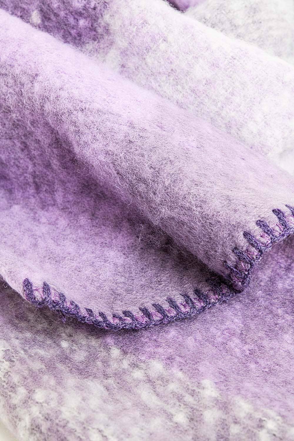 Paars Sjaal in beige en paars voor groothandel op Faire2