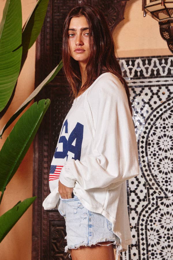 PURPLE T1139-1B Graphic Semi- Crop Top, Gameday for wholesale on Faire11