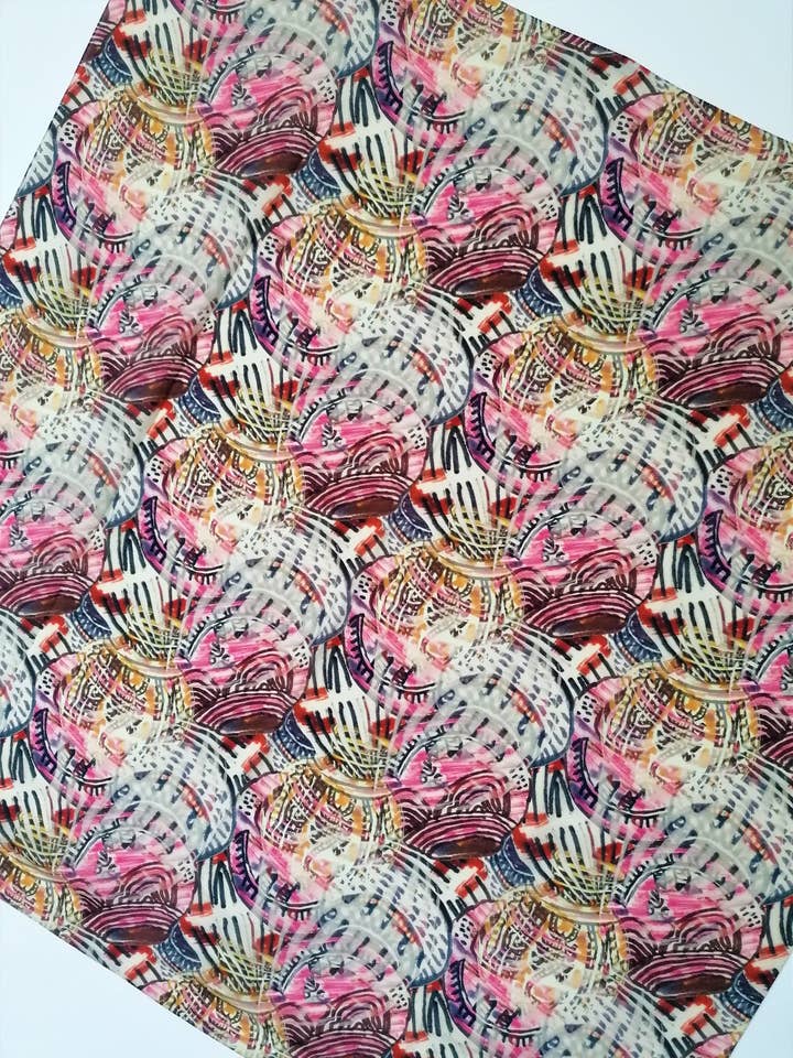 BEAUTIFUL NOSTALGIA CREPE DE CHINE SCARF for wholesale by ASKA London