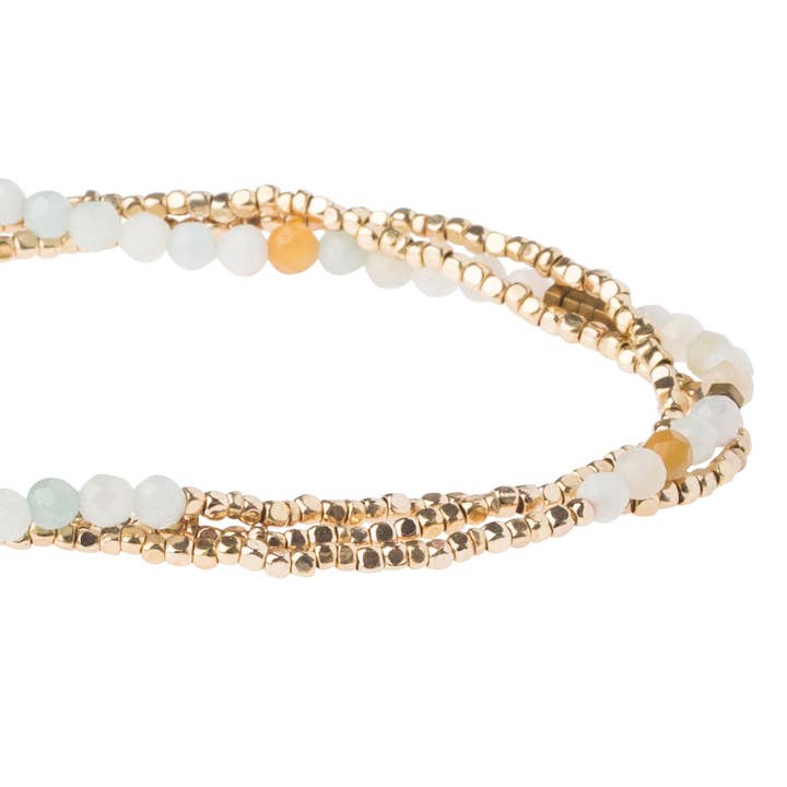 Scout Curated Wears - Wholesale Beaded Bracelet - Delicate Stone Amazonite - Stone of Courage2