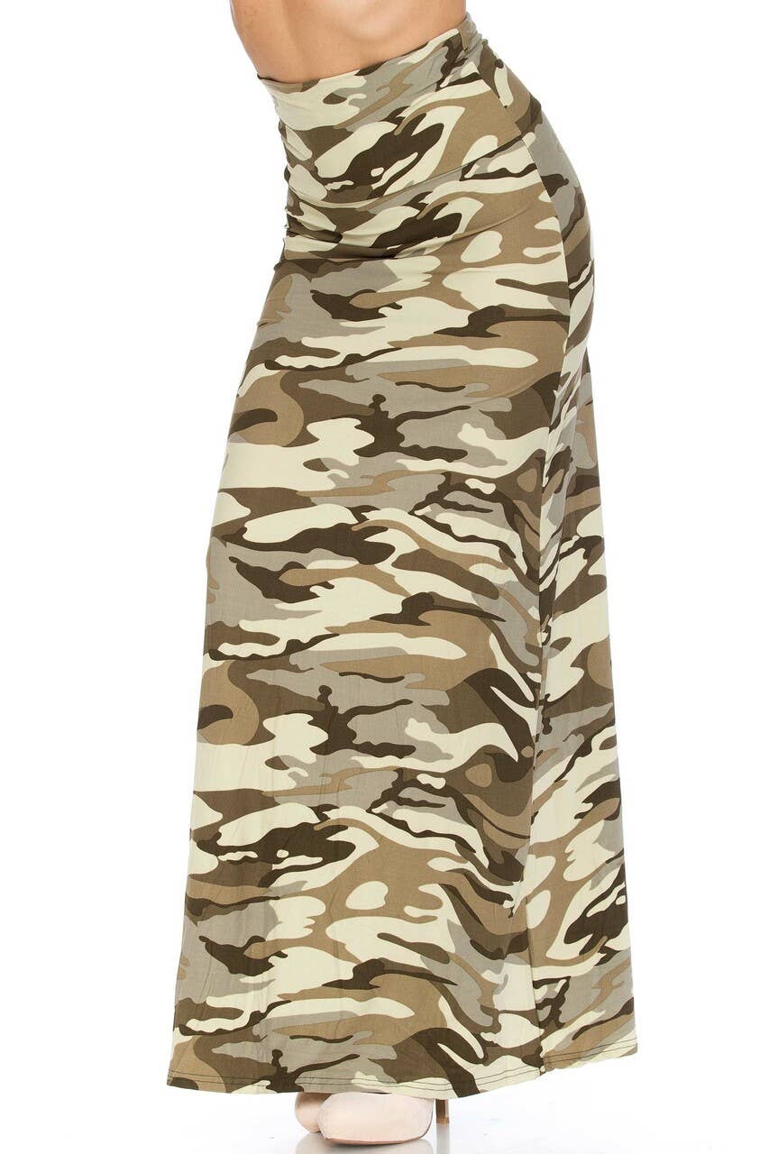 USA Fashion - Venta al por mayor Falda - Mujer - Falda larga de camuflaje suave como la mantequilla, 5 colores18