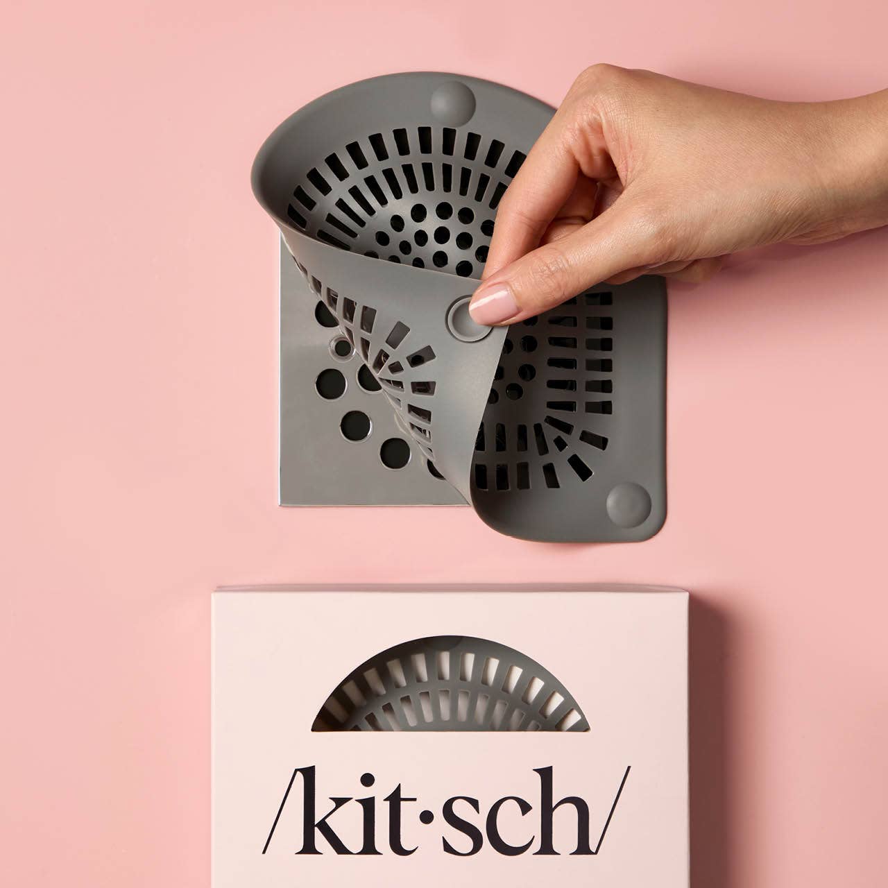 KITSCH - Wholesale Sink Strainer/Stopper - Kitsch Hair Catcher- Gray1