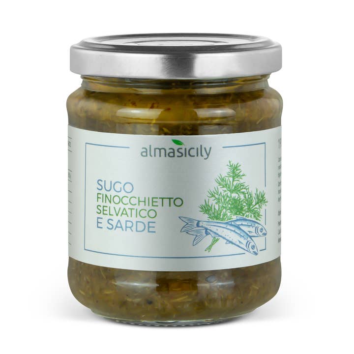 almasicily - Wholesale Pasta Sauce - Dressing “Sugo” pasta with fennel and sardines 1kg0