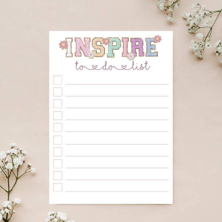 Bloc de notas Glitter Patch para profesores | Bloc de notas con listas de tareas para profesores ( para venta al por mayor de Daisy Grove Studio