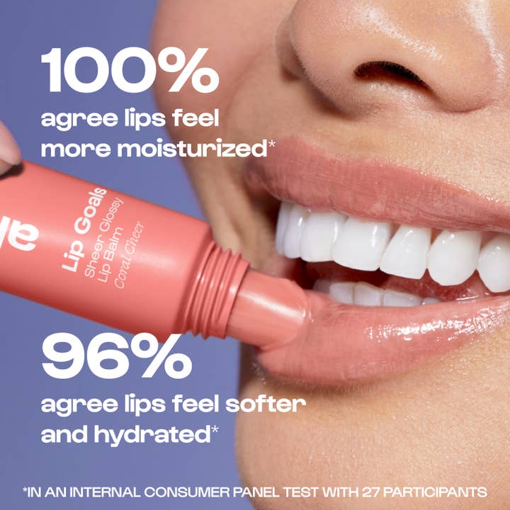 Alleyoop Makeup - Wholesale Lip Balm - Coral Cheer Lip Goals Glossy Lip Balm/ Gifts / SPA